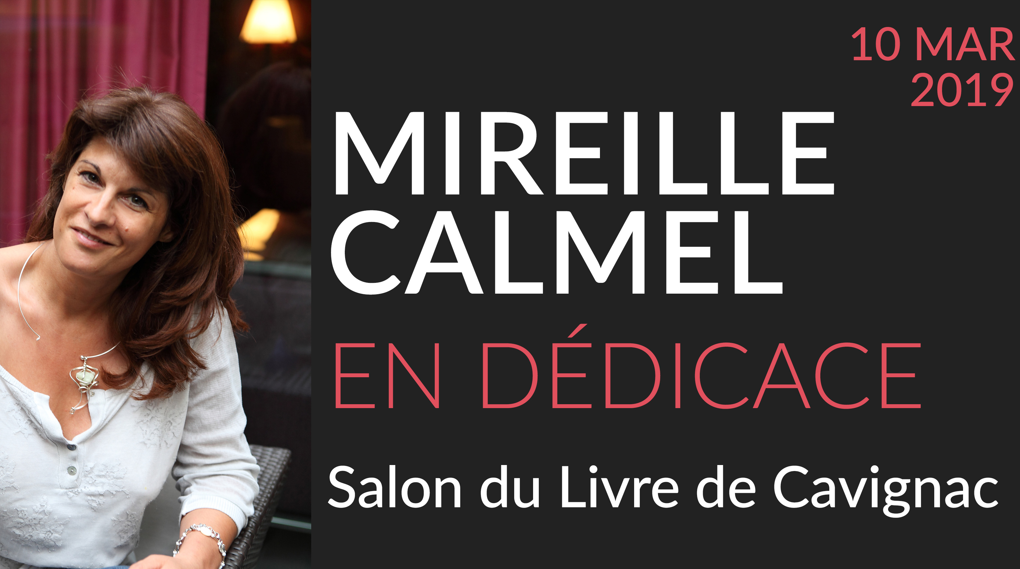 Mireille Calmel au Salon du Livre de Cavignac
