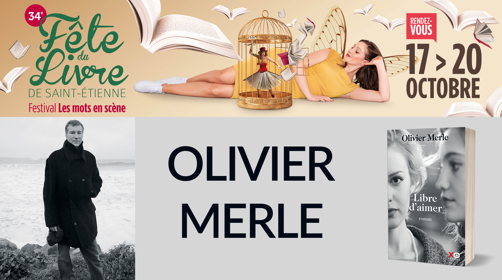 OLIVIER MERLE À LA FÊTE DU LIVRE DE SAINT-ÉTIENNE